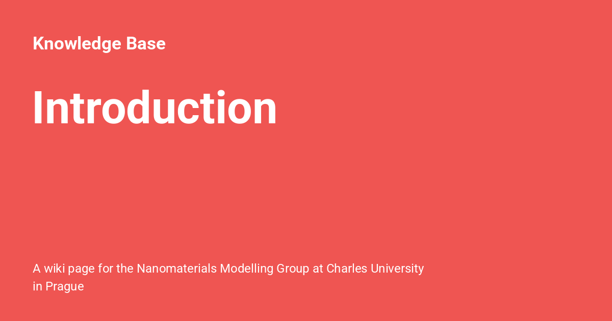 Introduction - Knowledge Base
